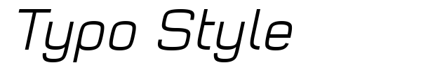 Typo Style font preview